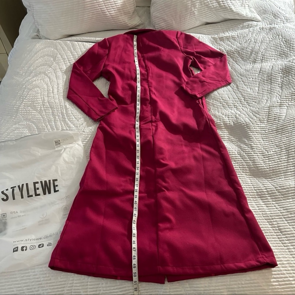 Hot Pink Peacoat - Picture 3 of 5